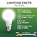 Bioluz LED Lights for Bedroom, Equivalent to 60 Watt Led Bulbs, 2700K Warm White, 9W Non-Dimmable A19 LED Light Bulbs, Home Decor LED Lightbulb, 6 Pack