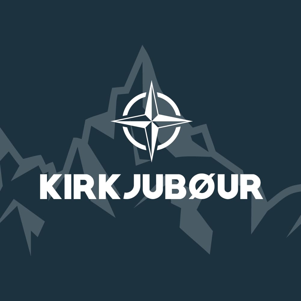 Kirkjubøur® Stjärna 5-częściowy zestaw krzeseł kempingowych ze stołem, wodoodporne meble kempingowe, zestaw na festiwale, do namiotu, wędkowania (granatowy)
