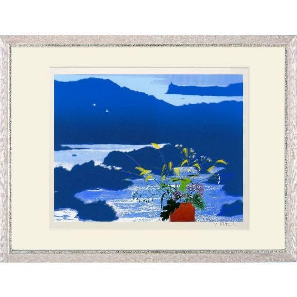 絵画　デイビッド・ガエーゴス　ヒロベイガーデン　シルクスクリーン　海 Amazon.co.jp: デイビッドガエーゴス ヒロベイガーデン シルク
