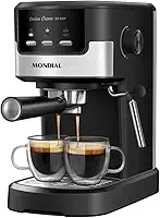 Cafeteira Espresso Dolce Crema 20 Bar, Mondial, Preto/Inox, 1200W, 220V - C-20-EC