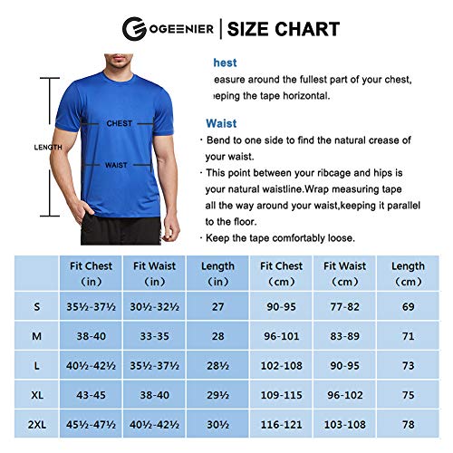 Ogeenier Men's Quick Dry Short Sleeve Athletic T-Shirt Mesh Running Workout Shirts,Black,XXL
