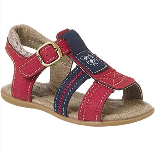SANDALIA INFANTIL MASCULINA VERMELHA KLIN 133066000