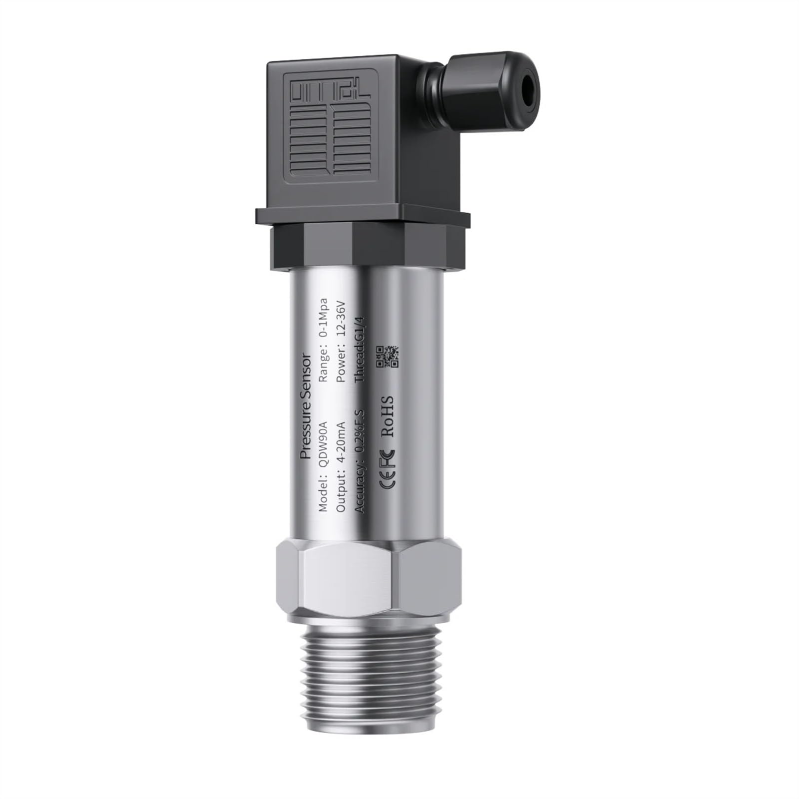 Transmisor de presión 4 20ma 2kpa 0-4bar a 0 10v M20 * 1,5 Sensor de presión 0-5V RS485 transmisor transductor de presión(Output 4-20mA,0-5bar)