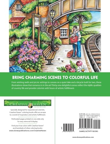 Creative Haven Romantic Country Scenes Coloring Book