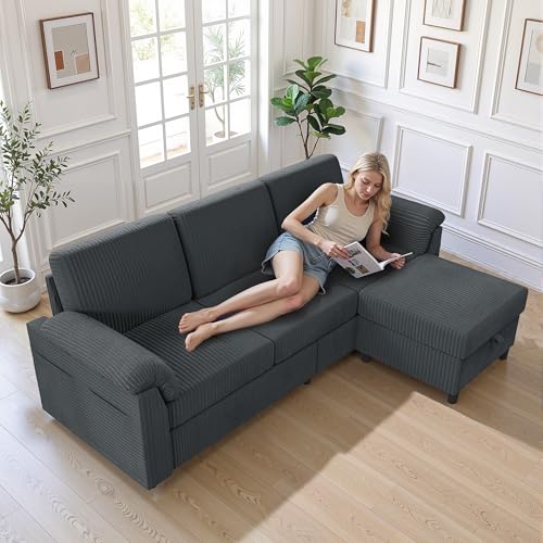 Walsunny 79' Convertible Sectional Sofa...