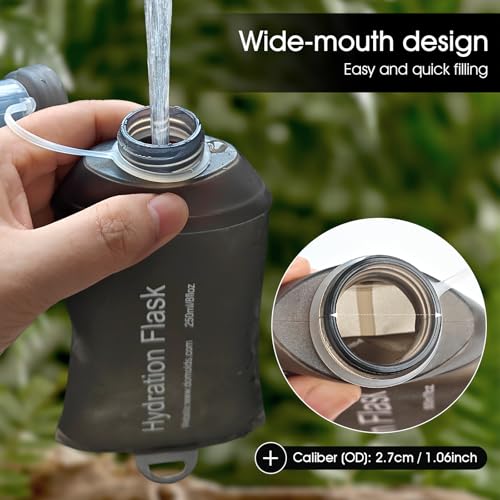 Gourde souple de running 250ml compacte pour éviter les ballottements - 6
