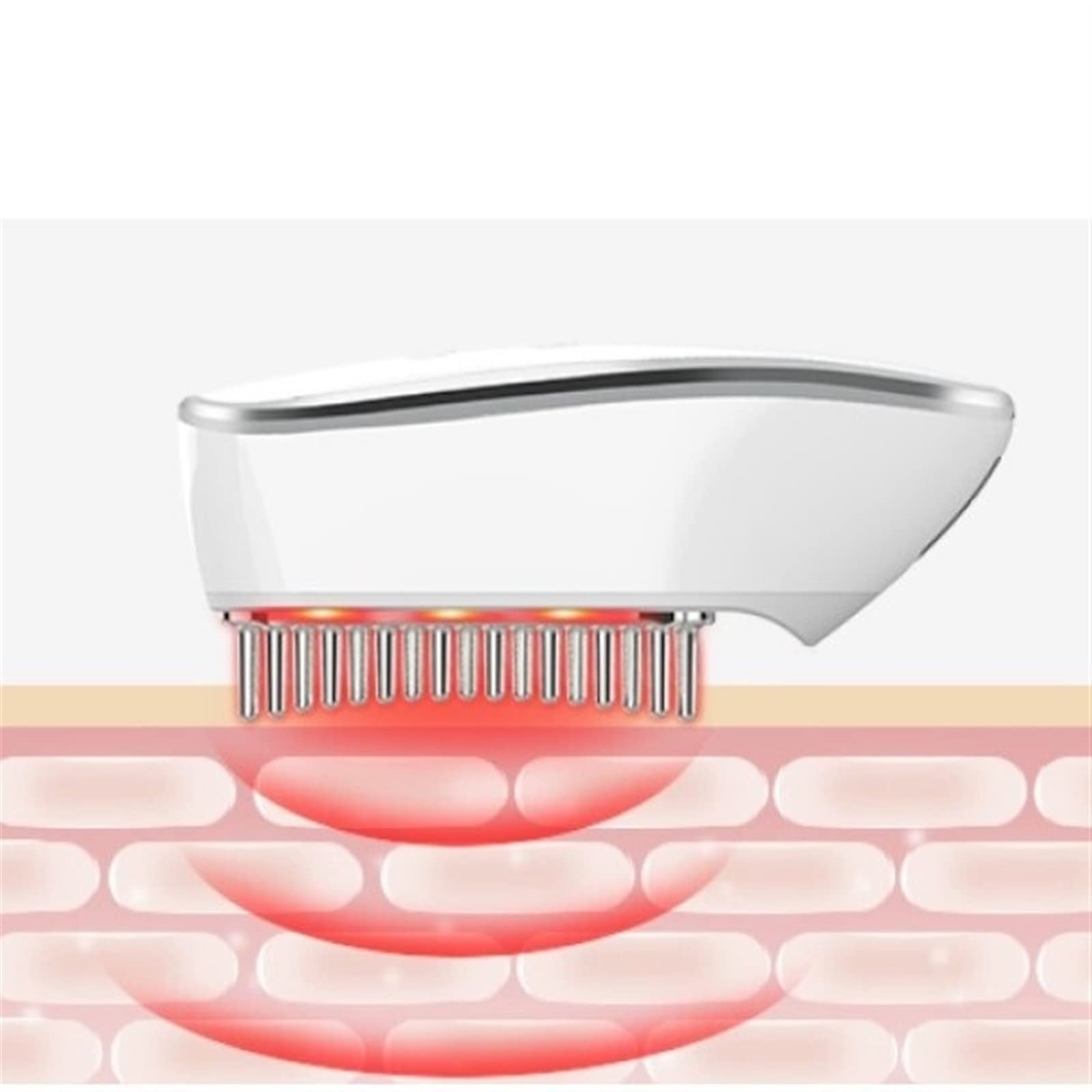 DieffematicSZ Grzebień Massage Instrument Micro Current Hair Care Comb Hair Care Comb Red Light Scalp Massage Electric Comb
