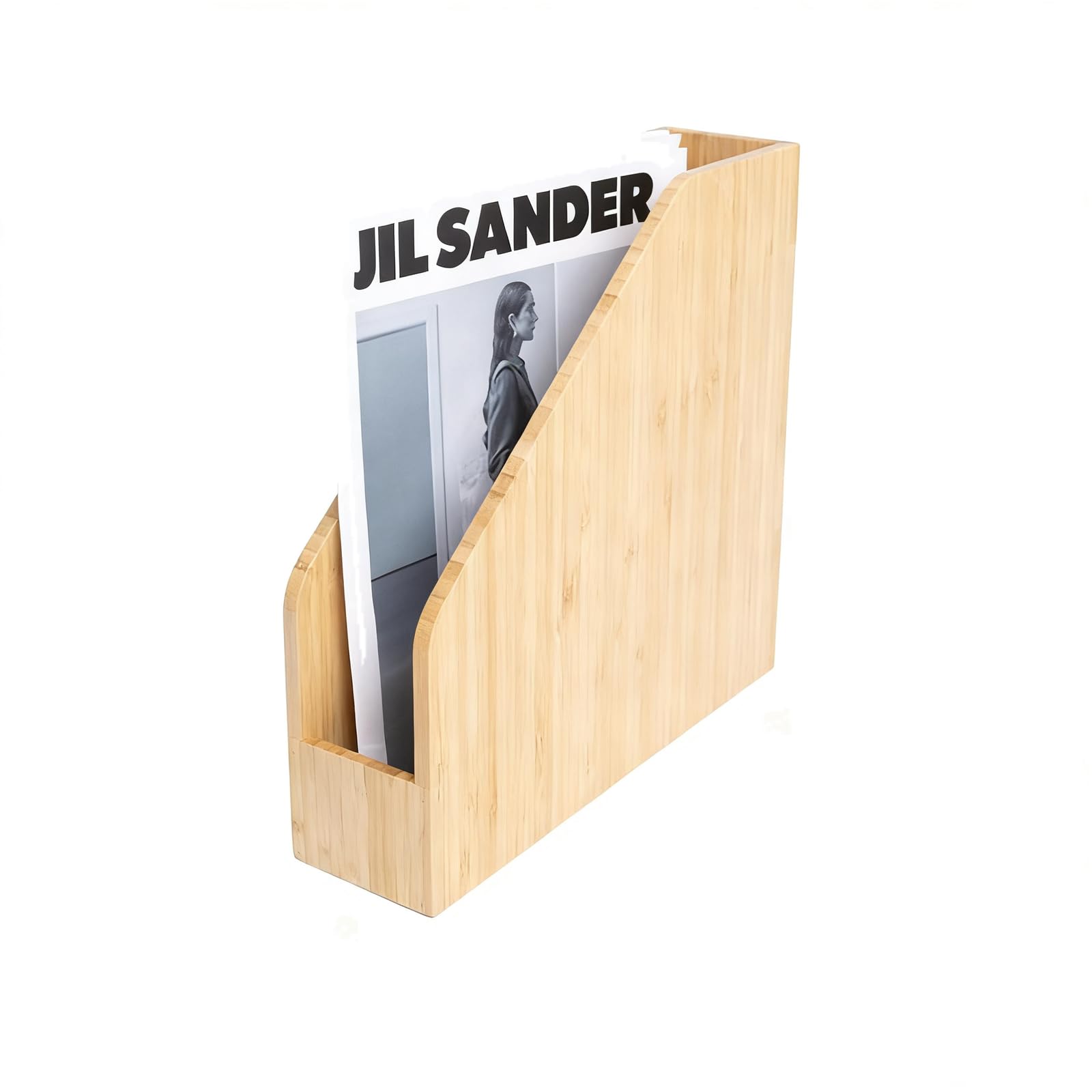 YIXANNX Functional Wall File Organizer Wood And Magazine Frame For