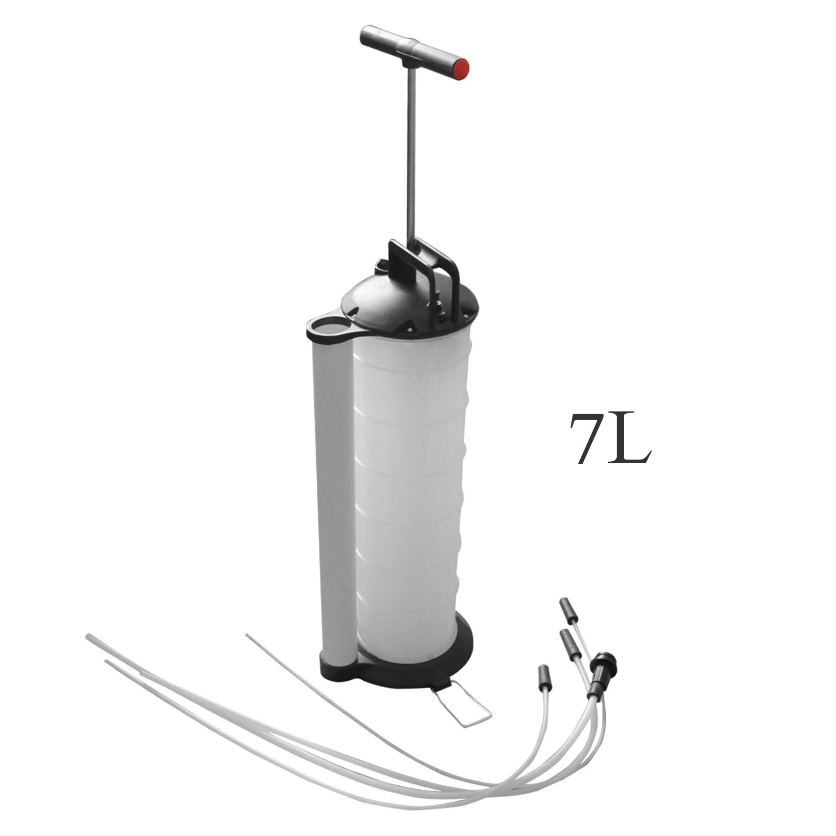 Pompa di aspirazione dell'olio con 4 tubi, pompa di aspirazione dell'olio, 7 l, pompa a mano per cambio olio motore e altri liquidi