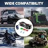 4WDKING LED Light Bar Wiring Harness Kit - 1 Lead 12AWG Heavy Duty 12V 5Pin Rocker On Off Waterproof Switch Power Relay Blade Fuse for Off Road Lights LED Work Light (L1)