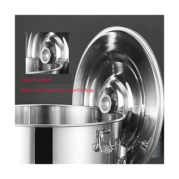 TGBYW Suppeneimer/versiegelter Eimer, Haushalt/Gewerbe Verdickter Multifunktionaler Aufbewahrungseimer Aus Edelstahl 304/Milcheimer/Ãleimer/Teeeimer (Size : 80L) – Bild 5