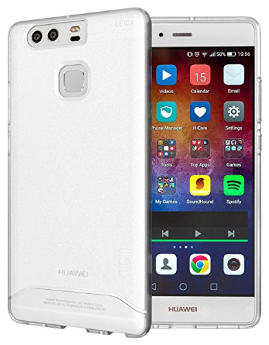 Huawei P9 Case, TUDIA Full-Matte Arch TPU Bumper Protective Case for Huawei P9 (Frosted Clear)