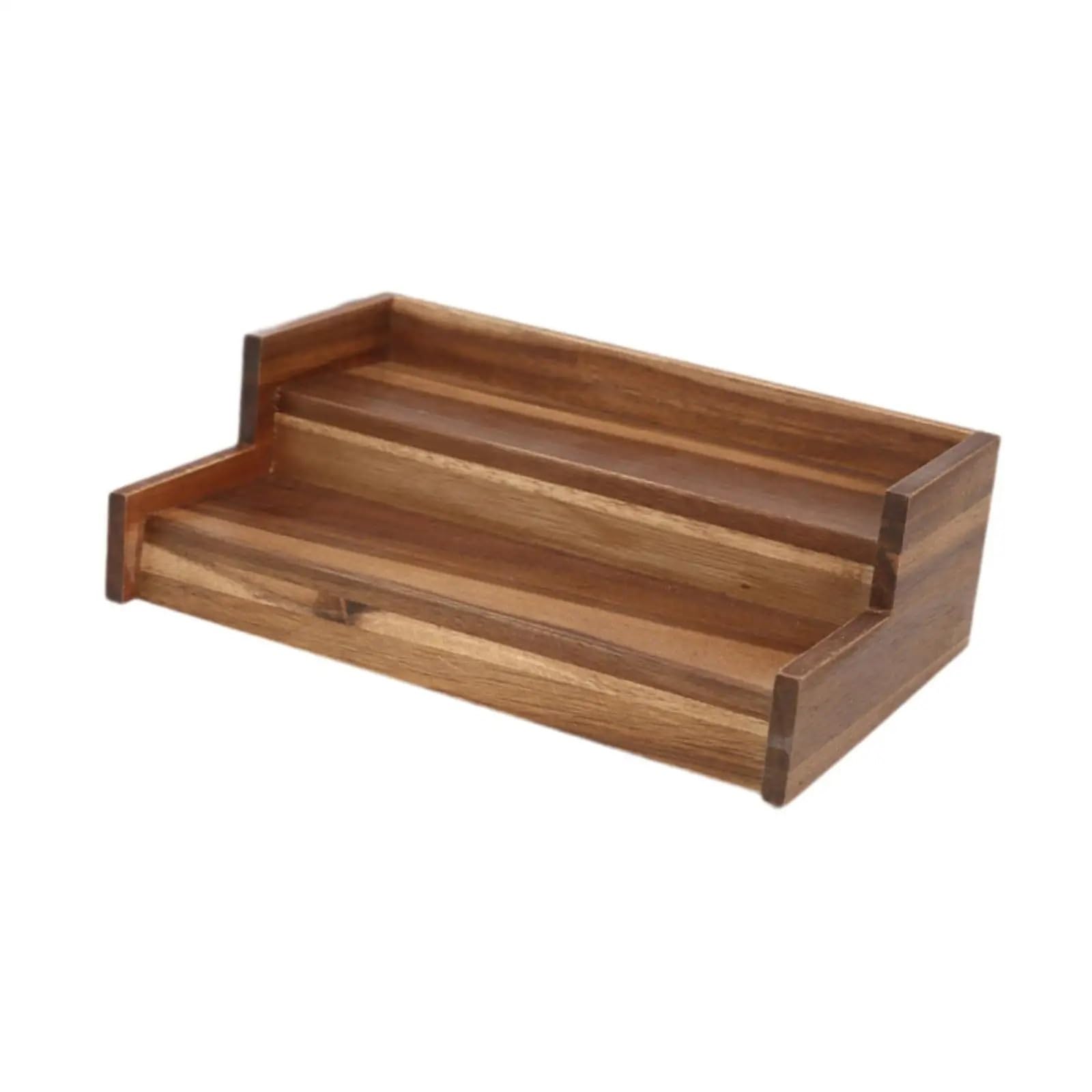 QuxetlRyz Perfume Organiser Display Risers Wooden Display Riser Shelf Collectibles Stand Showcase Fixtures for Buffets Decoration Conutertop Desktop