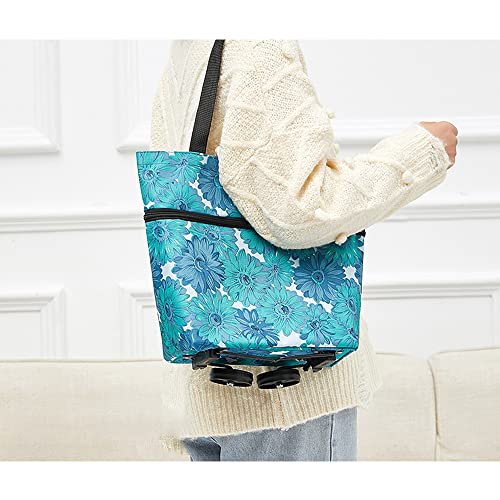 Einkaufstrolley Klappbar,Einkaufstrolley Treppensteiger Shopping Trolley Cart Rollator Einkaufstasche Mit Rollen Ältere… – Bild 7