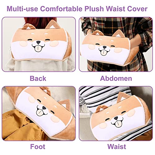 Saco de água morna | Pacote Hot Bag com Cinto Animal e Capa para Cólicas Menstruais - Bolsa de á par