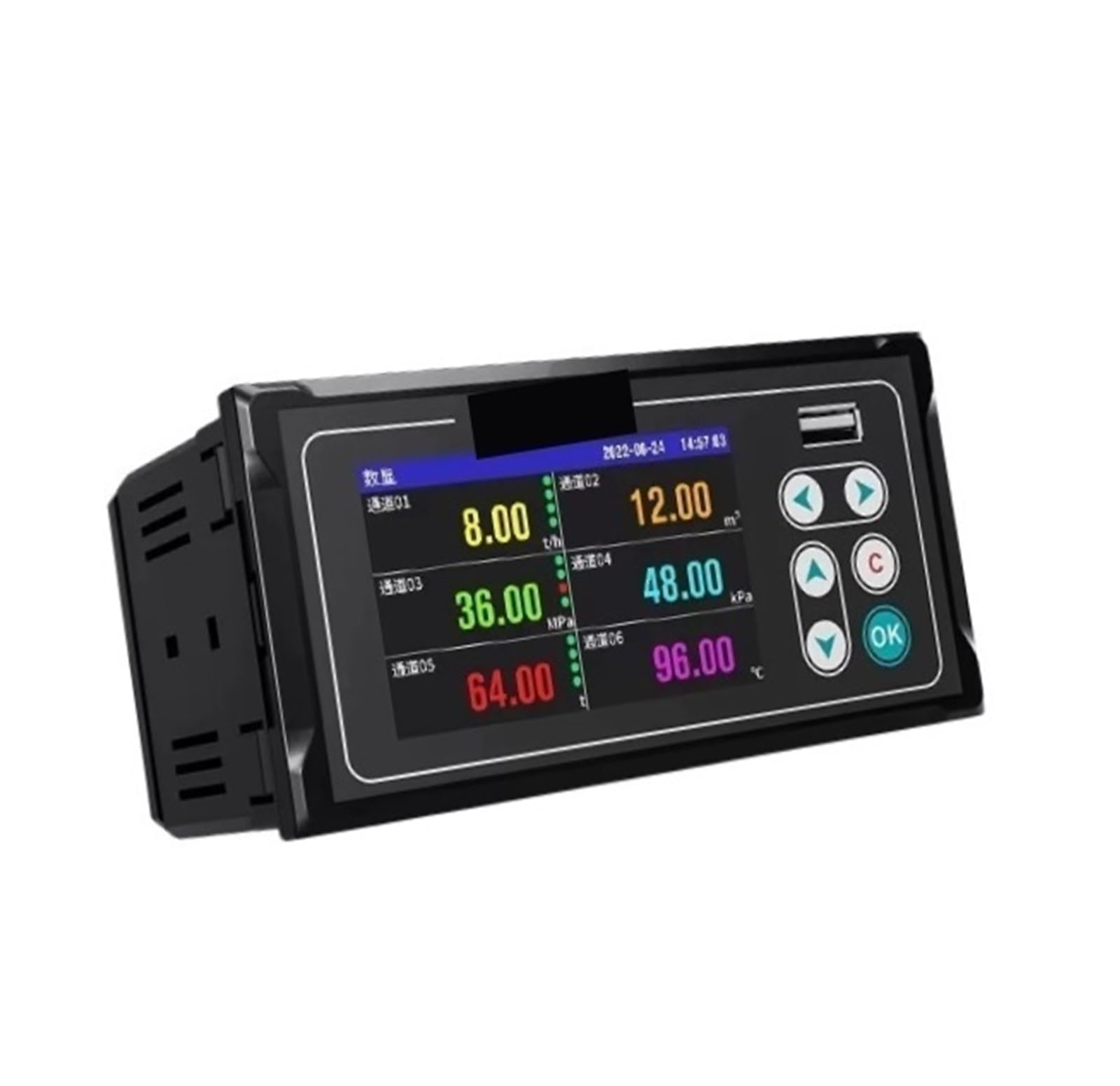 Papierloser Datenlogger, MIK-R200T 2 Kanal | Datenlogger for Temperatur, Strom, Spannung und Druck in Industriequalität