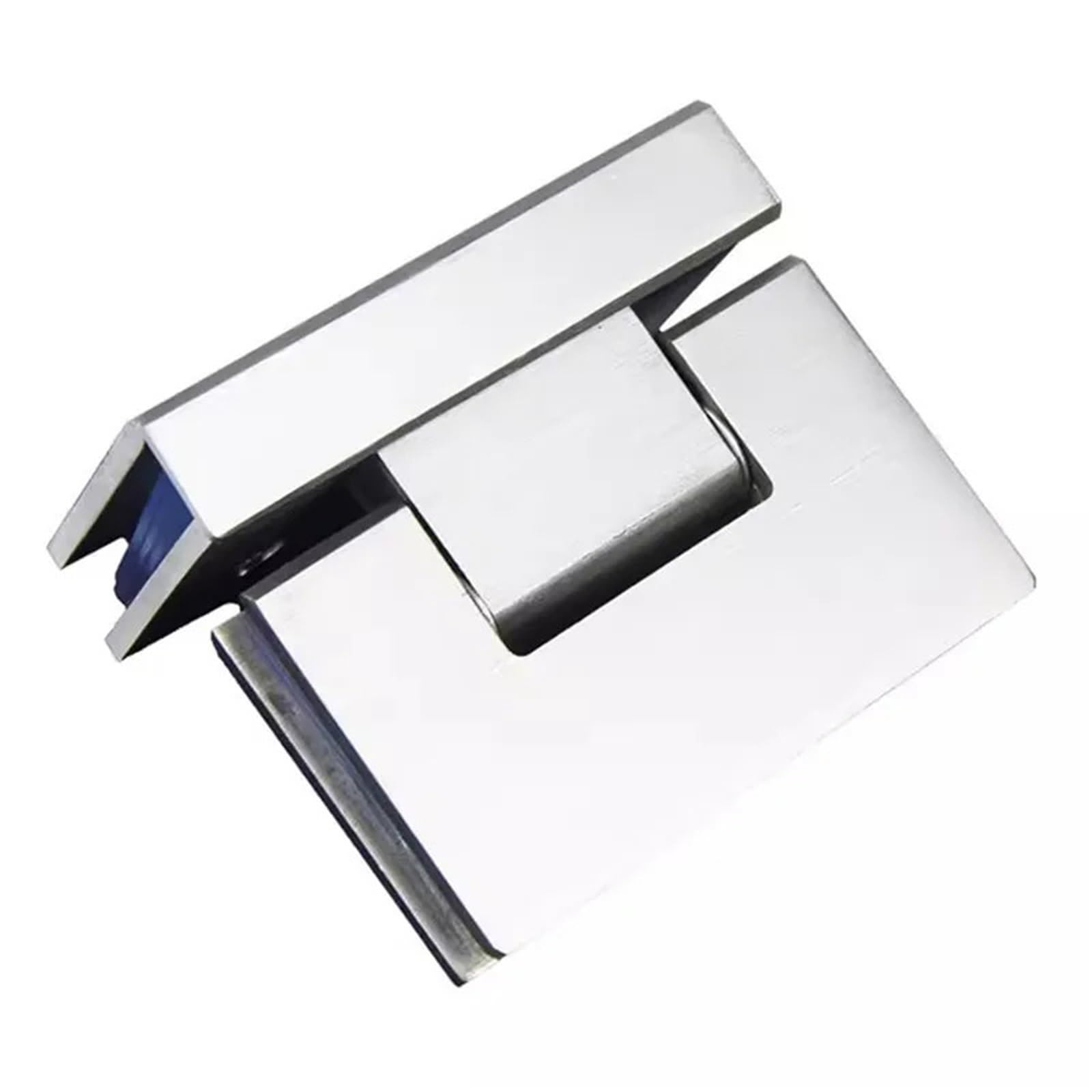 Cnyuon One Color 90 Degree Bathroom Glass Clip 304 Stainless Steel Door Hinge Double Page Shower Room For Glass Door