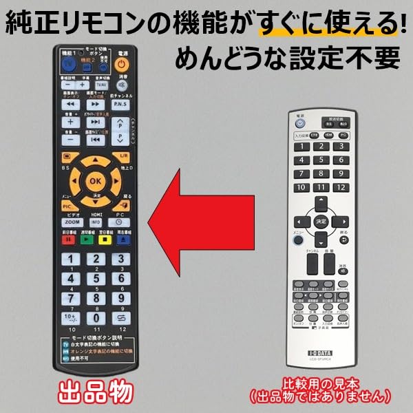 Amazon | 【代替リモコン41a】I.O DATA LCD-DTVRC4 互換 (LCD