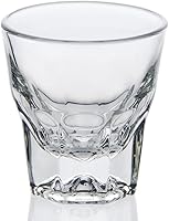 Necessia Heat-Treated Tempered Rim Cortado/Espresso/Gibraltar Glasses, set of 2, 4.5 oz, Including 2 Paper Coasters