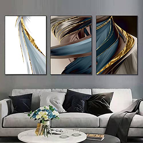 Décoration toile mur art abstrait classique pour habiller un grand mur blanc