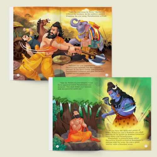 Image of Story Books for Kids - Dashavatar (Set of 10 Stories) - Matsya, Kurma, Varaha, Narasimha, Vamana, Parashurama, Rama, Krishna, Buddha, Kalki - ... - Read Aloud to Infants, Toddlers - Age 3+
