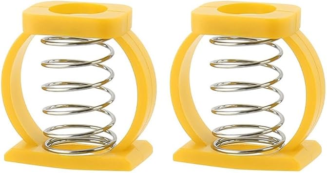 2Pcs Folding Bike Enhanced Hinge for Brompton Spring C Buckle Accessory Easy Split yellow
