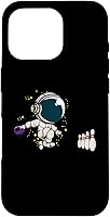 Vista 20 de Jugador de bolos astronauta para iPhone 13 Pro Max Pines de bola de boliche Funda para equipo de bolos