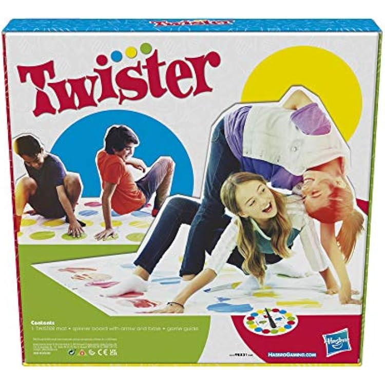 Hasbro Gaming Twister Game, Outdoor Family Games, Fun Party Game, Ages 6+