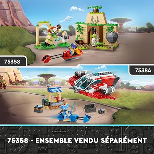 LEGO 75384 Star Wars Le Crimson Firehawk, Jouet de Construction avec Speeder Bike et Minifigurines, Cadeau pour Garçons et Filles Dès 4 Ans
