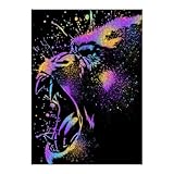 artboxONE-Puzzle XL (1000 Teile) Tiere Gorilla Ink Colorful - Puzzle Gorilla ape Attack