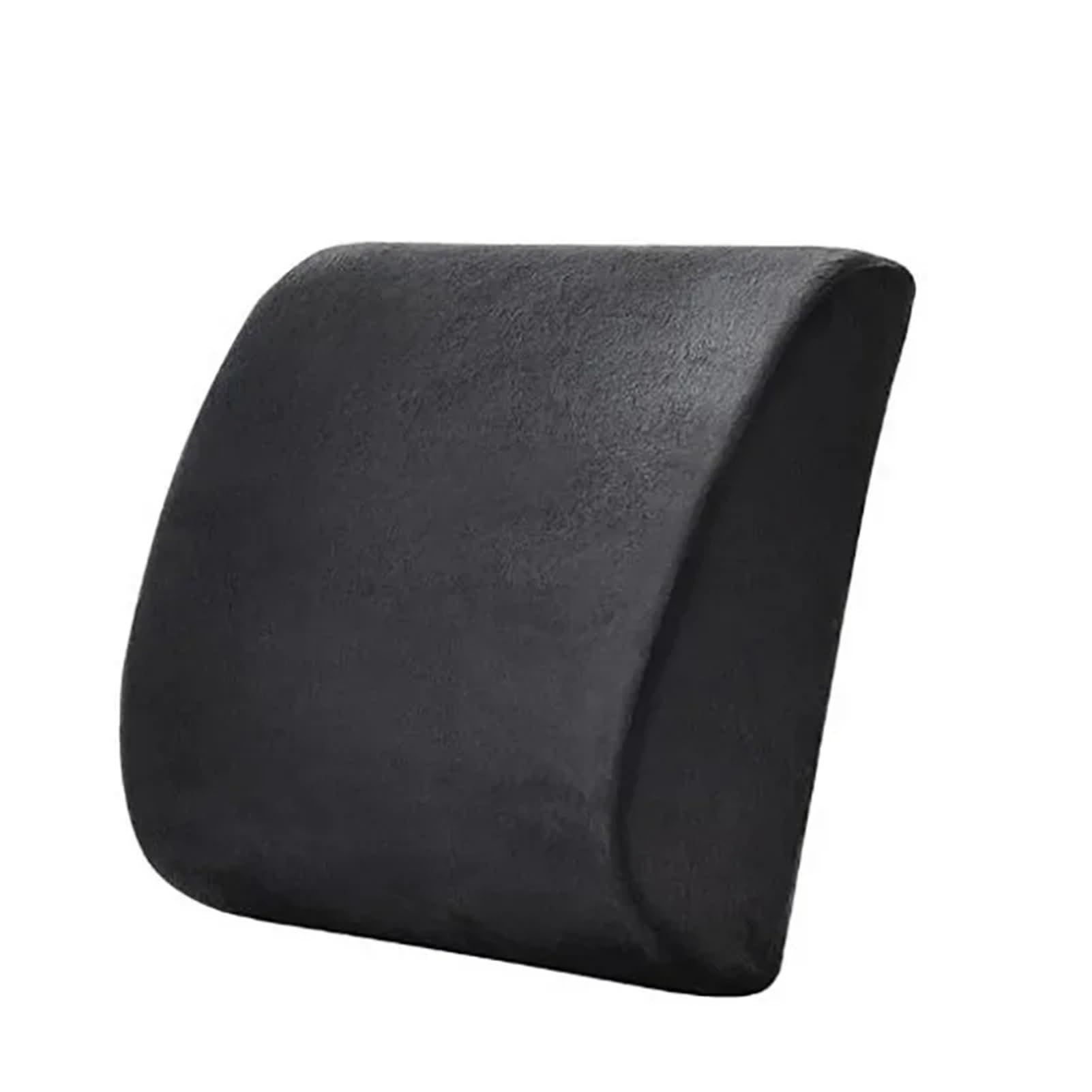 Hviyroi car seat cushion Memory Sponge Lumbar Cushion Slow Rebound Car Breathable Pillow(Velvet black)