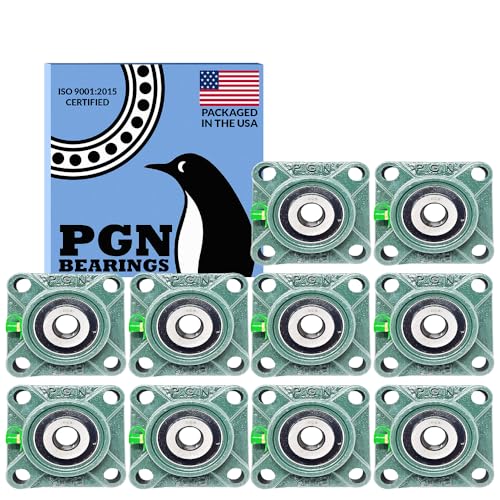 Image of PGN UCF202-10 (10 Pack) Square Flange Bearing 5 /8 inch Bore