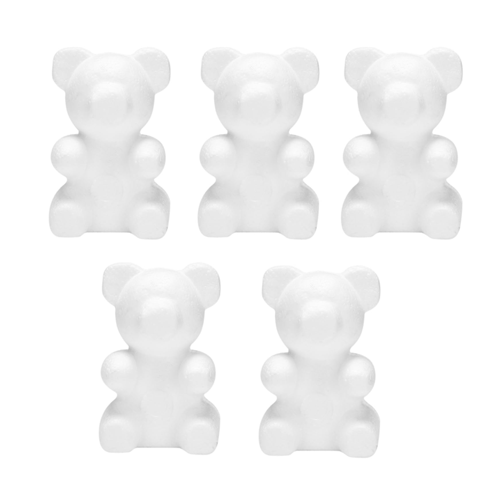 Vjsujehgy Diy Party Decorations 5pcs Foam Modelling Polystyrene Foam New Polystyrene Christmas Xmas Tree Ornaments Bear 1