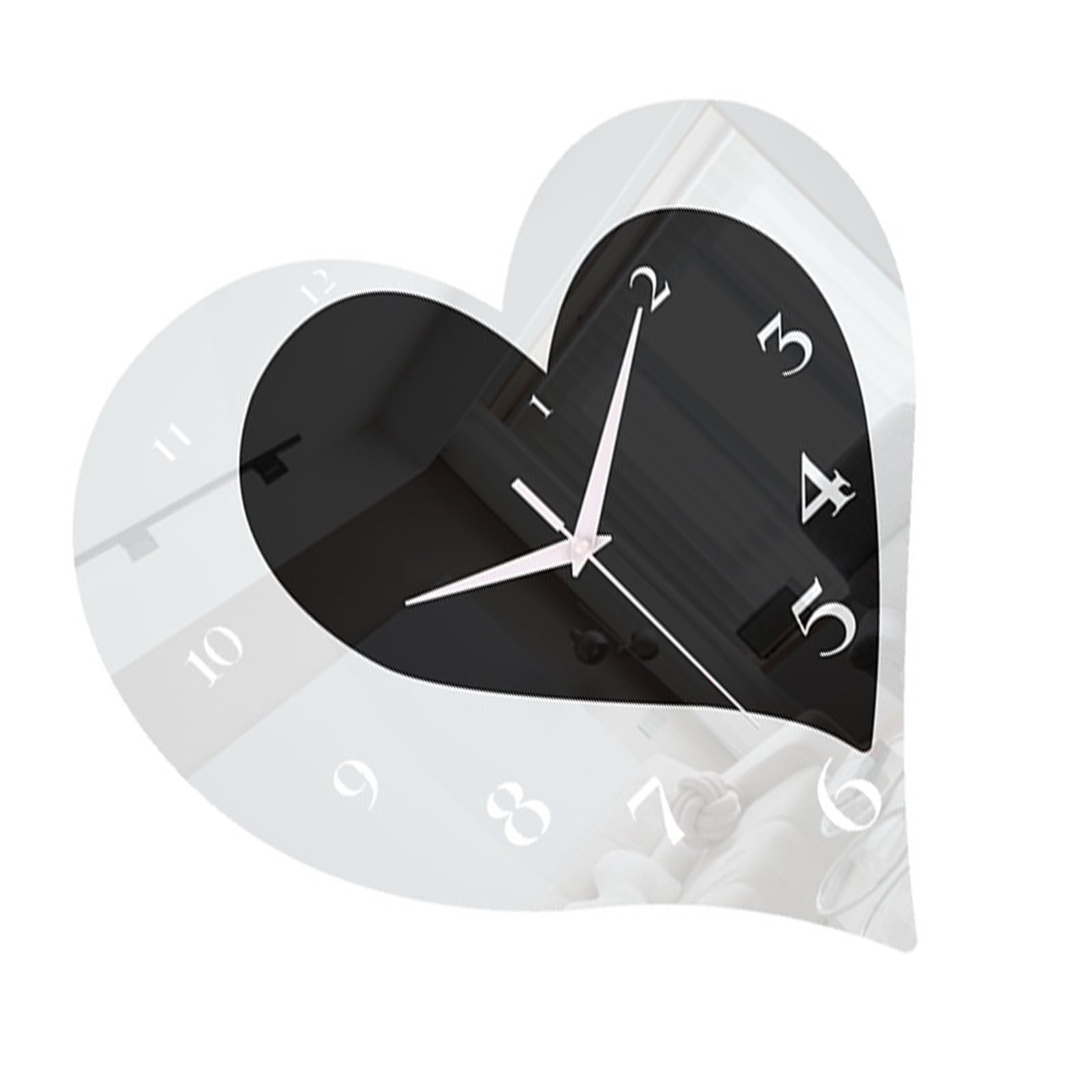 Jazuaiao Shape Wall Clock Silents Accurate Movement for Home Space Decorative Wall Art