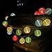 Ibello Guirnaldas Luces Exterior Farolillos Impermeable blanco cálido 20 led Guirnalda luminosa...