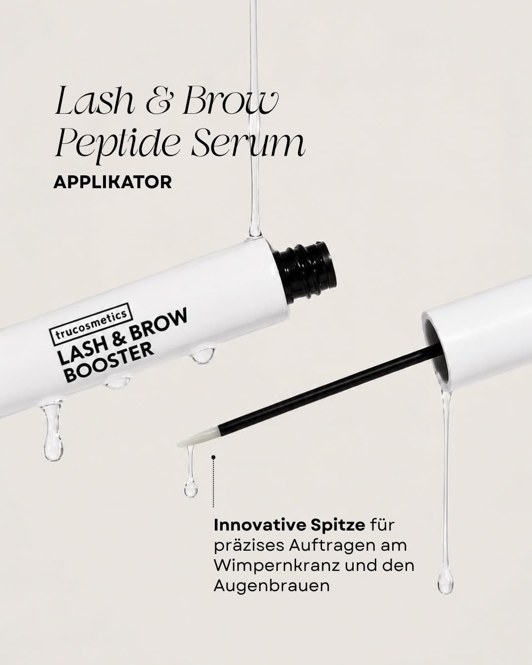Lash & Brow Peptide Siero per ciglia e sopracciglia, senza ormoni, con complesso di 4 peptidi, ciglia e sopracciglia più lunghe, più dense e più forti, senza prostaglandine, prodotto in