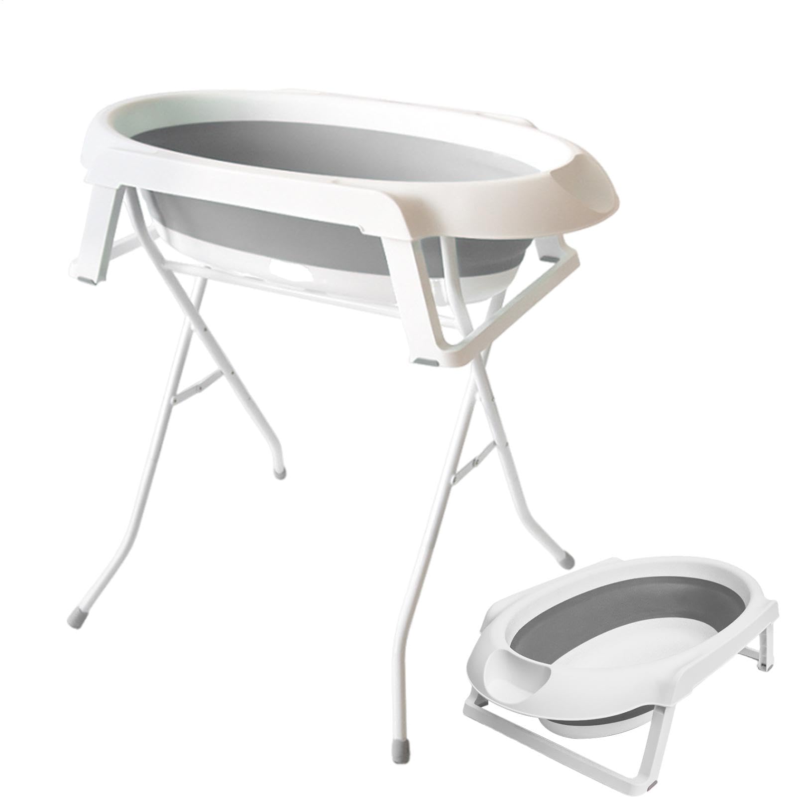 Pet Bath Tub | Folding Dog Washing Tub | Portable Bathing Station, Indoor Outdoor 2 in 1 Shower Washtub Pet Supplies for Cats Puppy