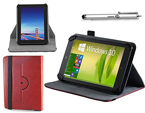 Navitech housse étui folio rouge avec stylet compatible avec Artizlee ATL-31 FHD (1020 x 1200) 4G...