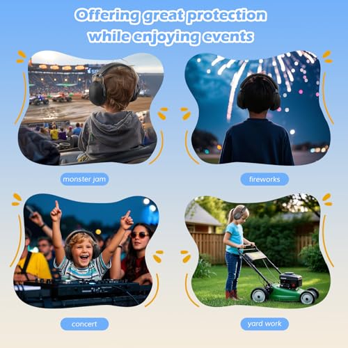 Image of ProCase Noise Cancelling Headphones for Kids Toddler, SNR 27dB Noise Reduction Ear Muffs, Hearing Protection for Monster Jam, Concerts, Fireworks, Shooting, Air Show, Autism Sensory Needs -Black