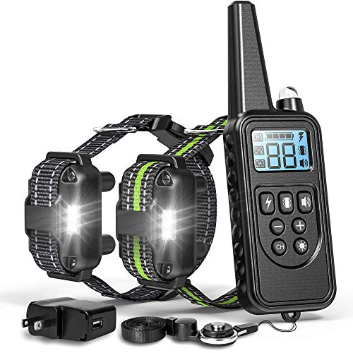 Fcolor Dog Training Collar, 865 Yards Safe Static Shock Collar for