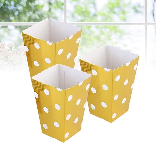 Miniatura 5 de NUOBESTY - Cajas de palomitas de maíz (12 unidades, 12 unidades), color dorado