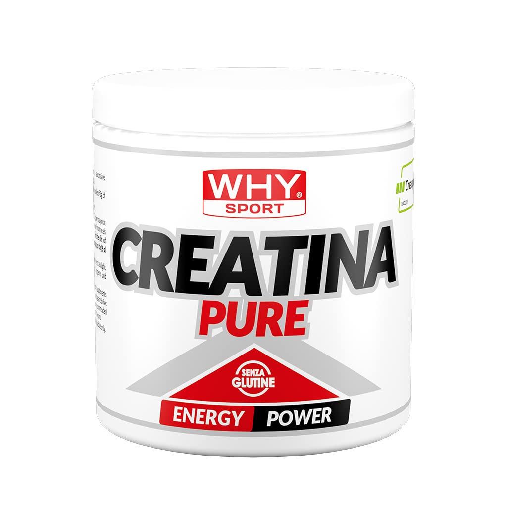 WHY SPORT CREATINA PURE - Creatina Monoidrato - Pre Workout - Integratore Alimentare a Base di Creatina Monoidrato Creapure - 300 g