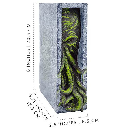 Toy Vault Cthulhu Bookshelf Insert, Resin Bookend Peeping Cthulhu Monster Statue #TOP5