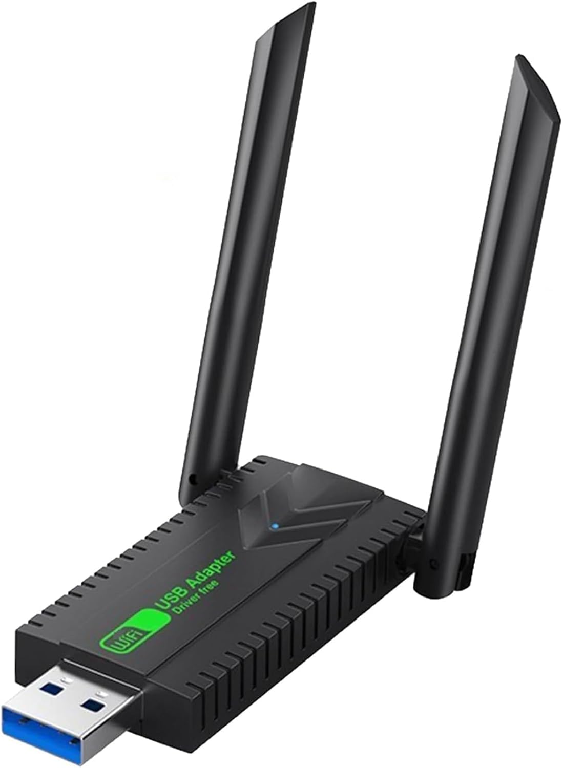 [Upgraded] Wireless USB WiFi Adapter, 1300Mbps Dual Band 2.4/5Ghz Wireless Network External Receiver, 5dBi Dual Band Wifi Dongle For PC/Desktop/Tablet/Laptop (Black)