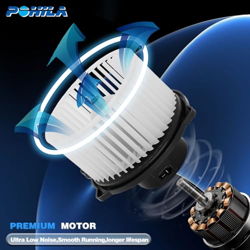 Image of HVAC Heater Blower Motor with Fan Cage 700133 Compatible with Hyundai Accent 2003-2011, Hyundai Azera 2006-2010, Kia Optima 2006-2010 Replace# 971133K000, 971121C000, 971132C001