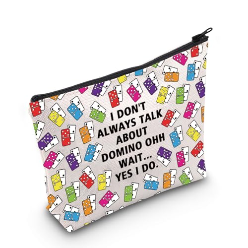 Bolsa cosmética casual con diseño de dominó