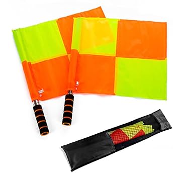 サッカー審判フラッグ Amazon | 審判旗 アシスタントレフェリーフラッグ サッカー用