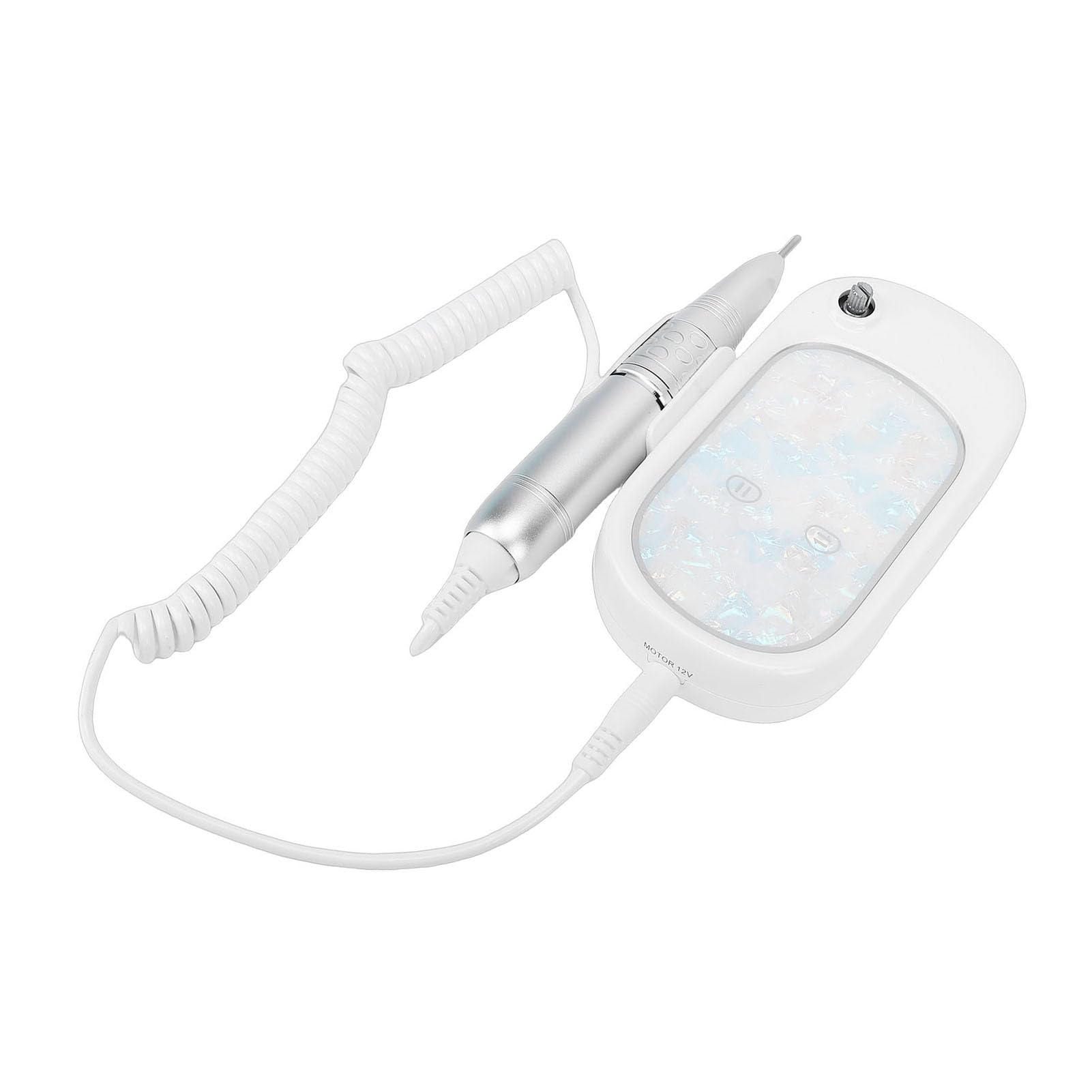 Pongnas Trapano per Unghie, Lucidatore per Unghie Portatile Professionale 35000 Giri/min con Schermo LED e Batteria 2600 MAh, per Salone di Casa, Manicure, Pedicure, Nail Art