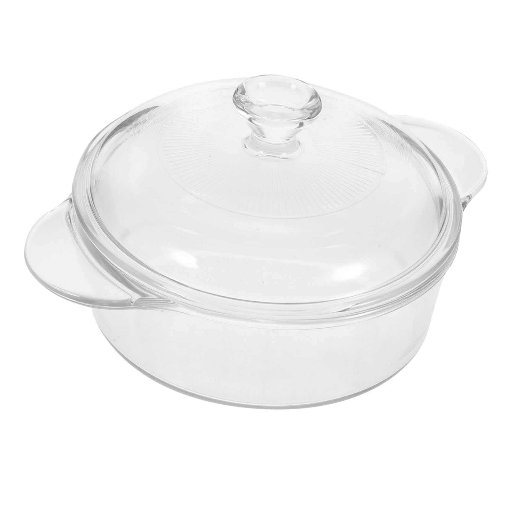 SECFOU Salatschüssel aus Glas mit Deckel Große Schüssel für Servieren und Aufbewahrung Glasschüssel für Küche und Party