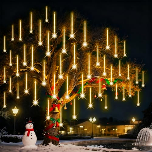 Weihnachtsbeleuchtung Außen,24 Röhren 40 CM 864 LEDs eiszapfen...